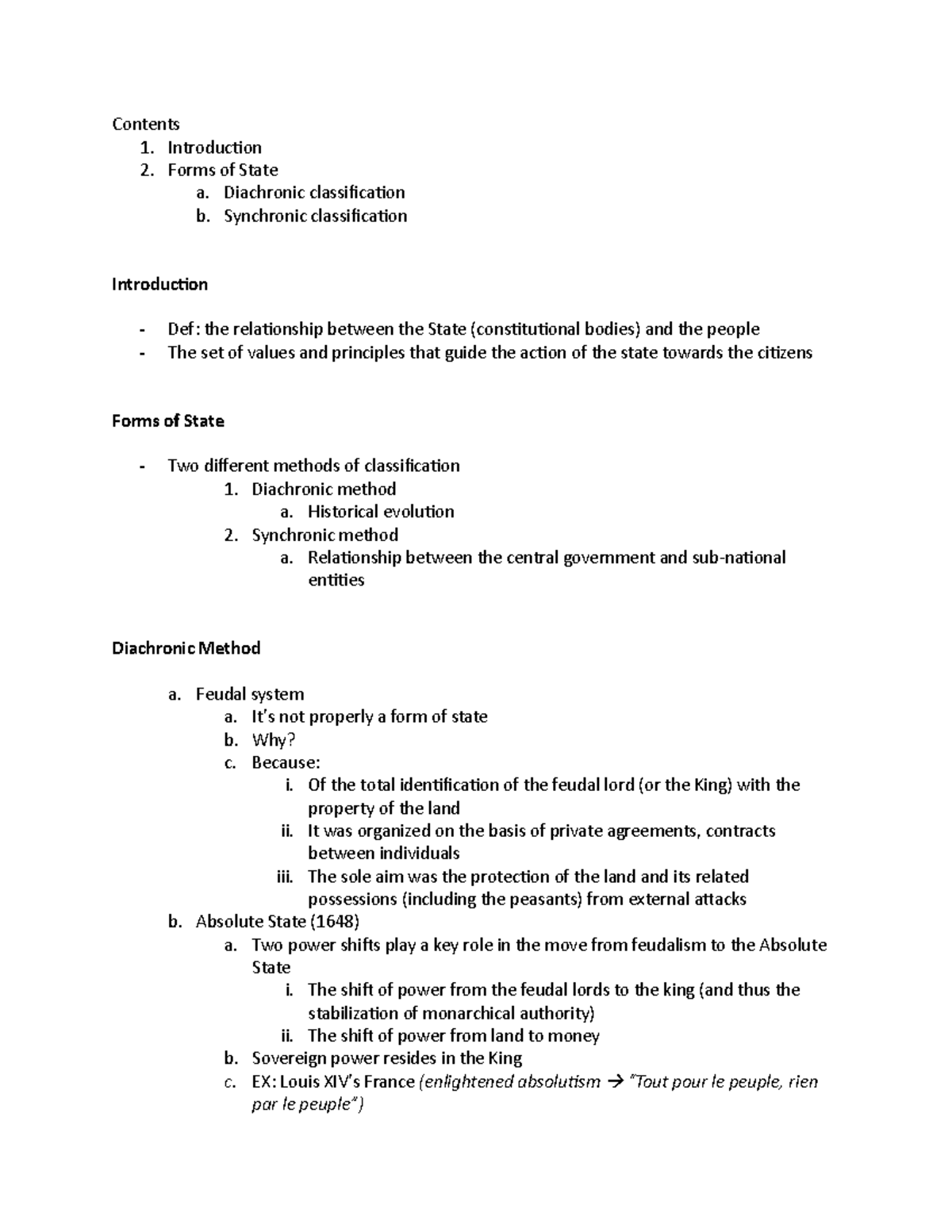 Session 02 - The Forms of State - Contents 1. Introducion 2. Forms of ...