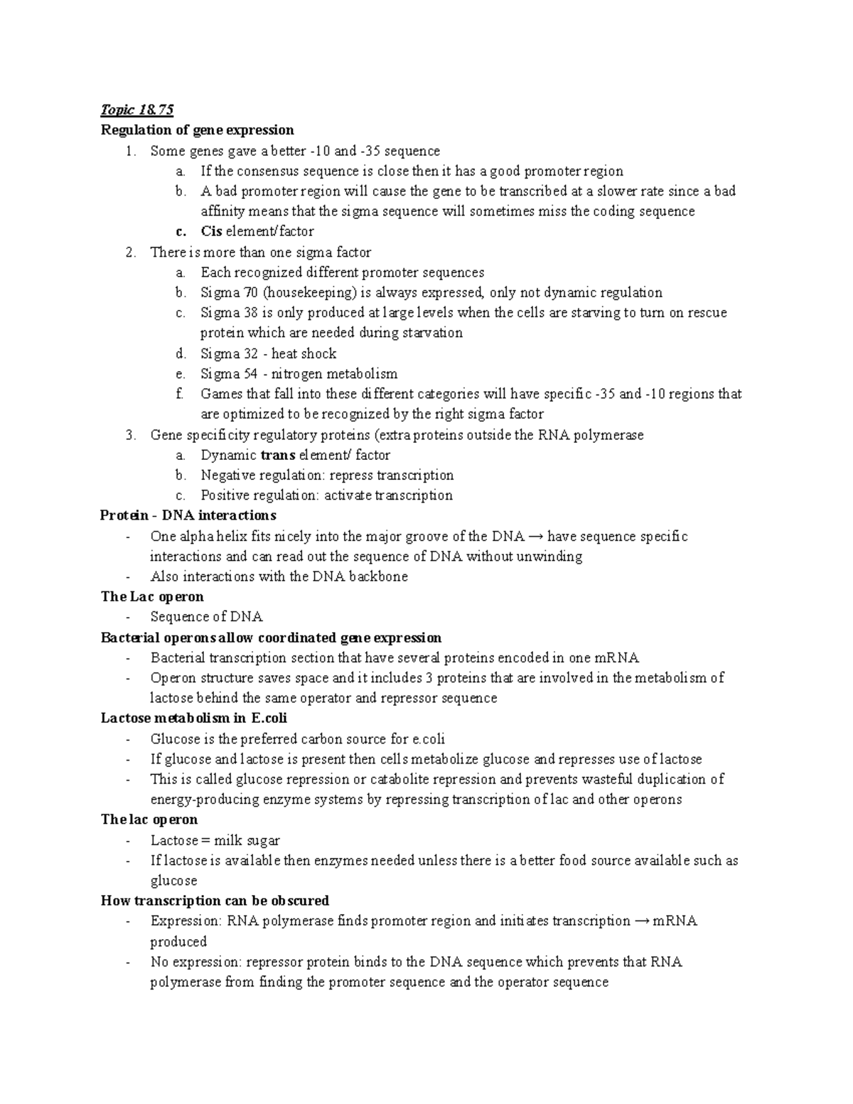 Biochem Final - From The Last Part Of Chapter 18 And Onwards - Topic 18 ...