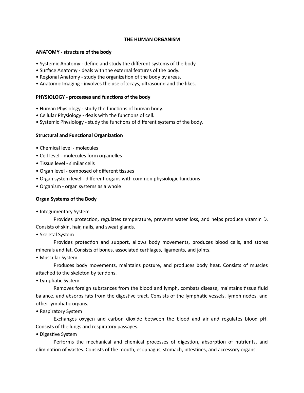 anaphy-first-year-the-human-organism-anatomy-structure-of-the-body