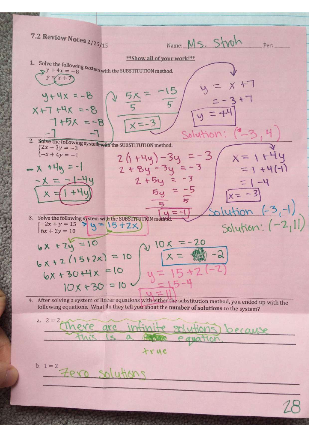 Systems of Linear Equations and Inequalities Unit Interactive Notebook ...