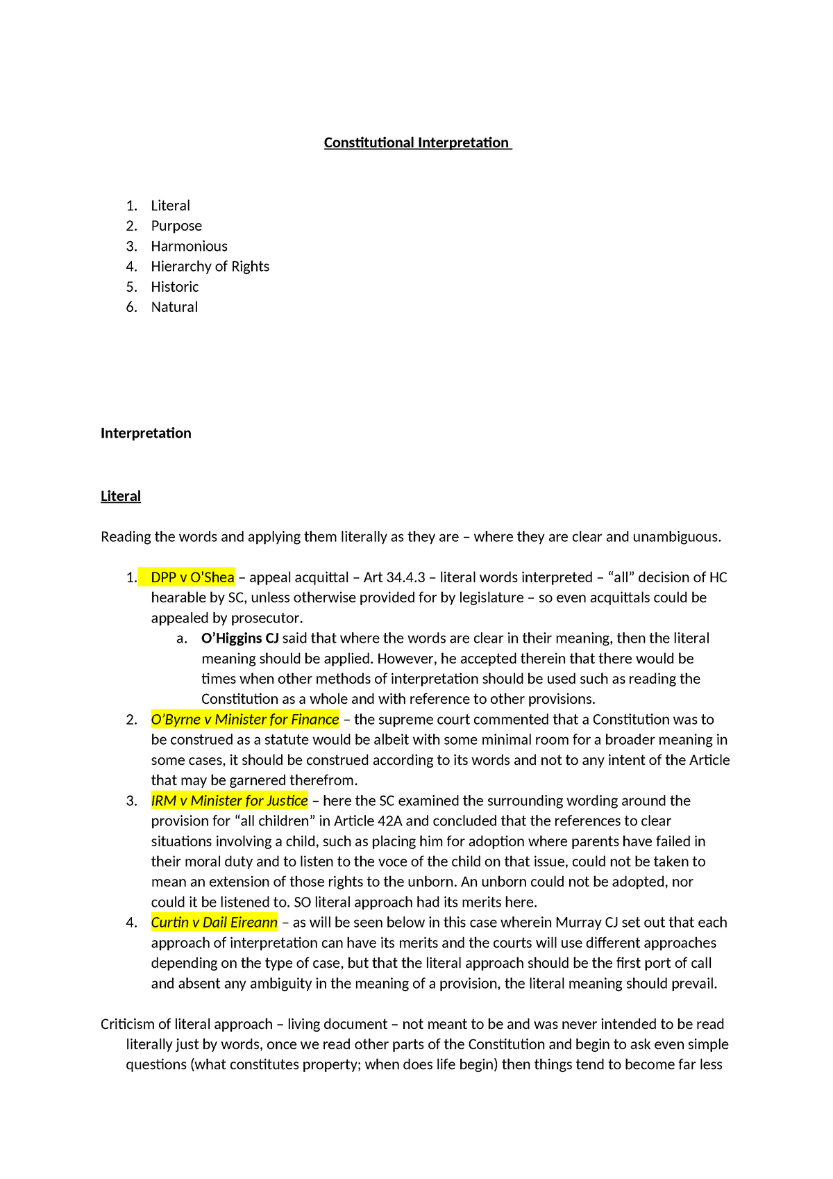 1. Constitutional Interpretation - Constitutional Interpretation ...