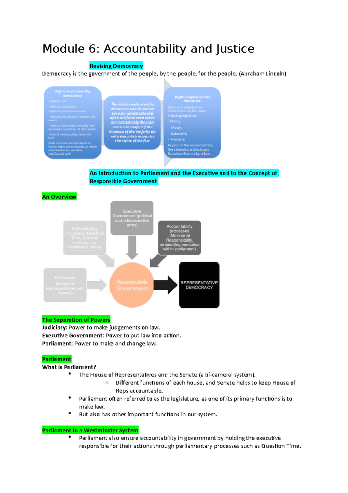 Week 6 - 1003CCJ - Lecture notes 6 - Module 6: Accountability and ...