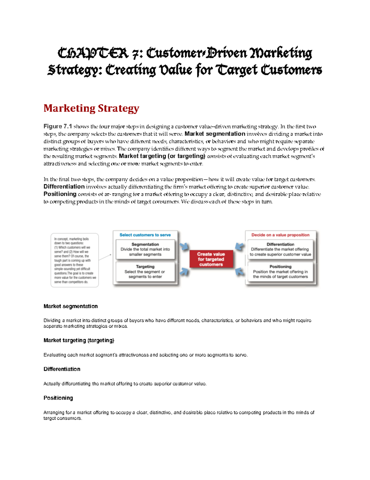 Chapter 7 - Iknnn - CHAPTER 7: Customer-Driven Marketing Strategy ...