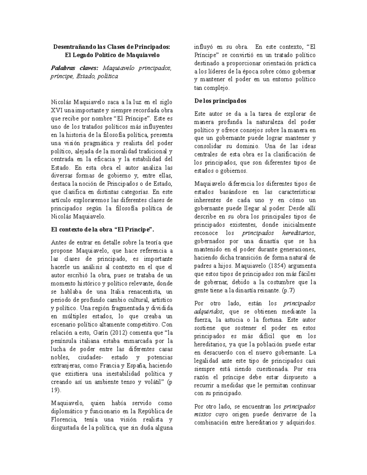 ...Artículo Desentrañando las Clases de Principados - Desentrañando las ...