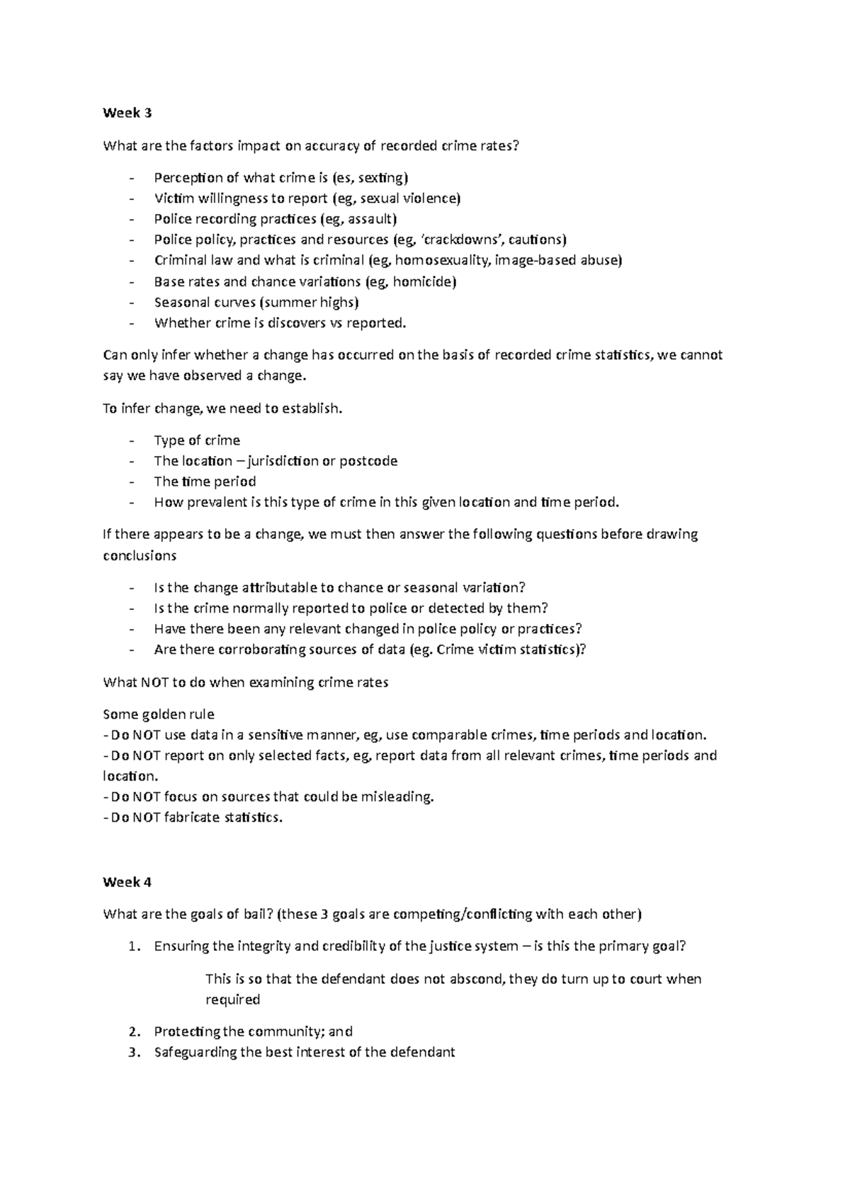 criminology-notes-week-3-what-are-the-factors-impact-on-accuracy-of