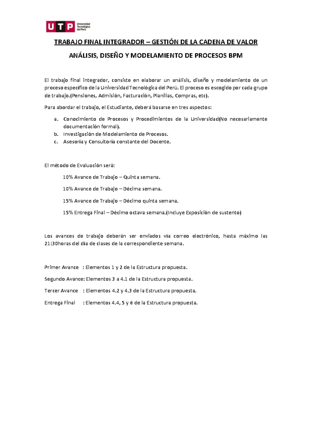 Estructura para Trabajo Final - BPM - TRABAJO FINAL INTEGRADOR ...