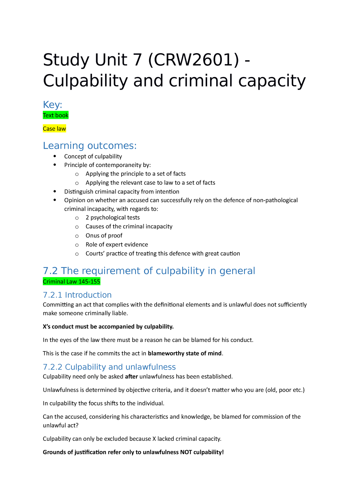 merryvale case study unit 7