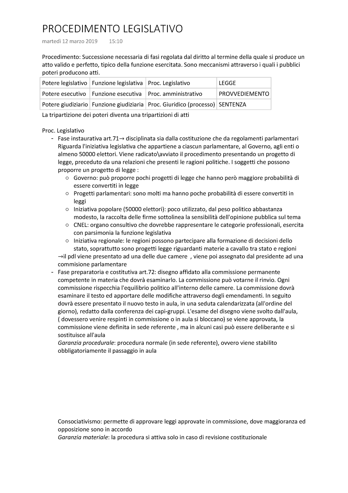 Procedimento legislativo - - Studocu