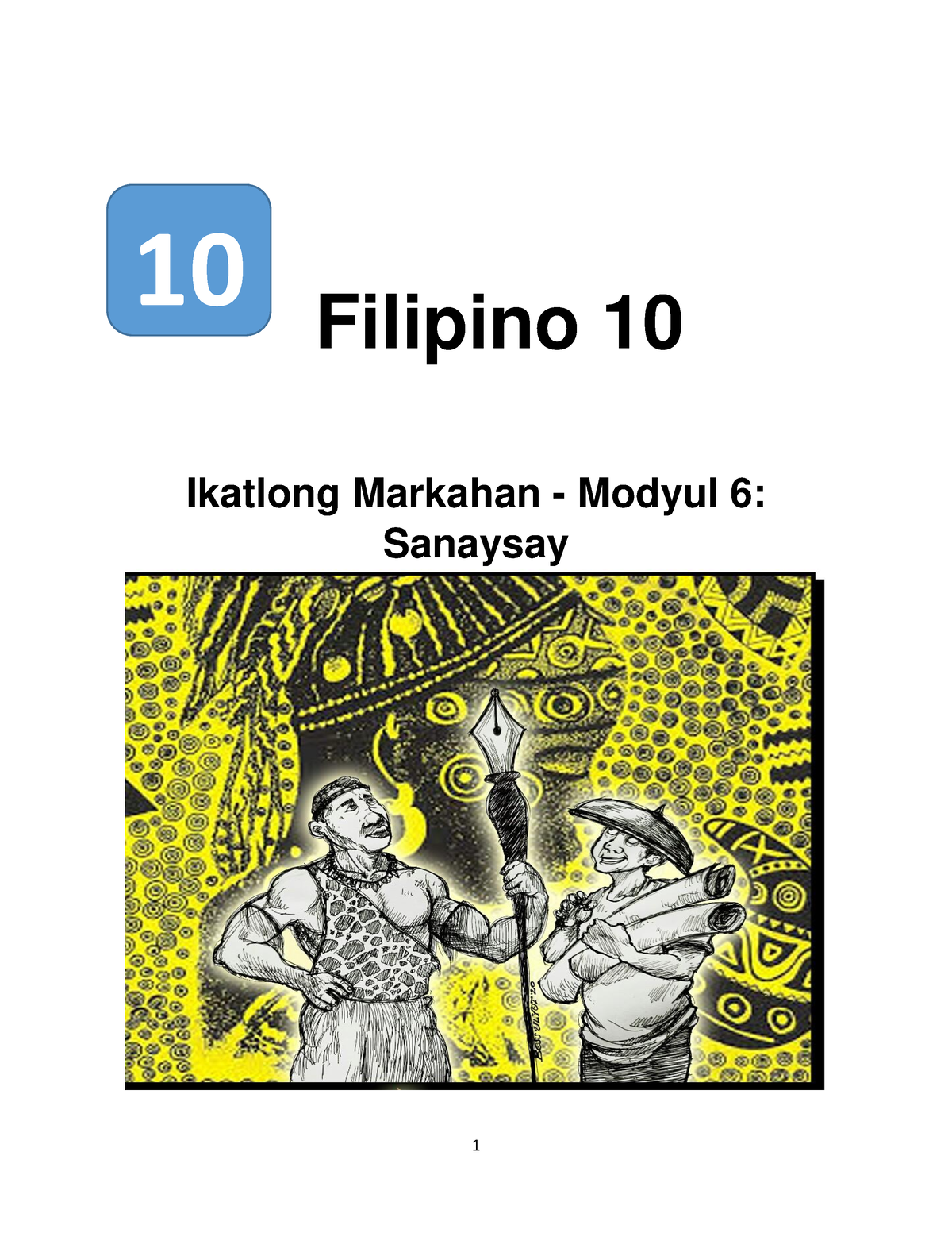 Fil10 Q3 Mod6 -Wk6 - Filipino 10 Ikatlong Markahan - Modyul 6: Sanaysay ...