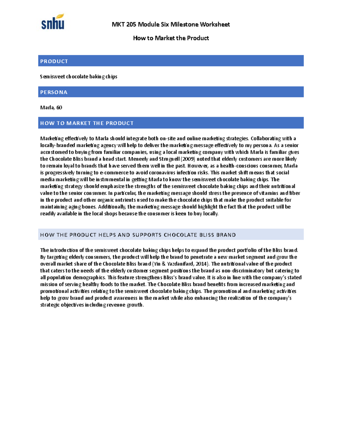 Mkt 205 Module 6 Milestone - MKT 205 Module Six Milestone Worksheet How ...