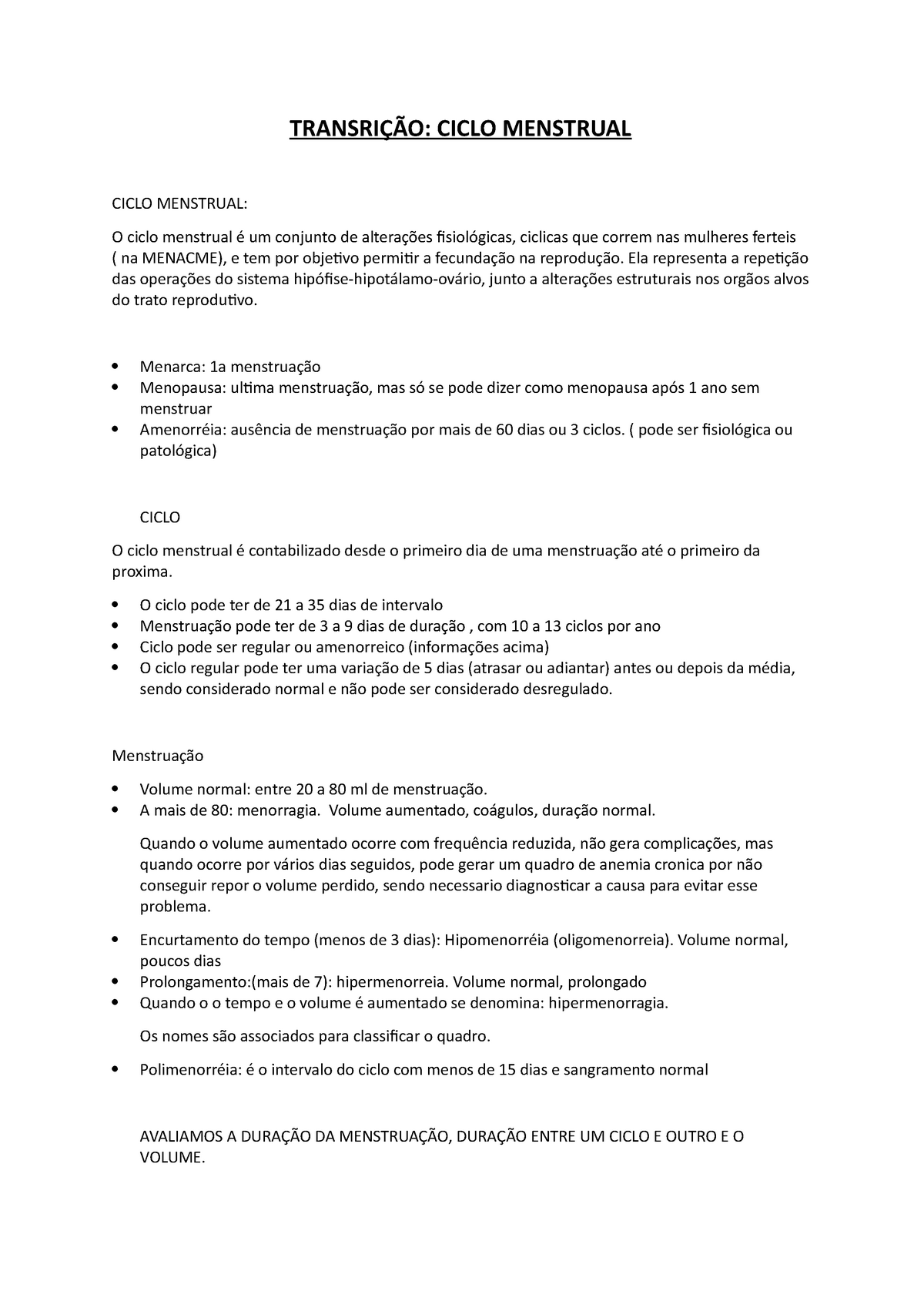 Ciclo menstrual: o que é considerado normal?