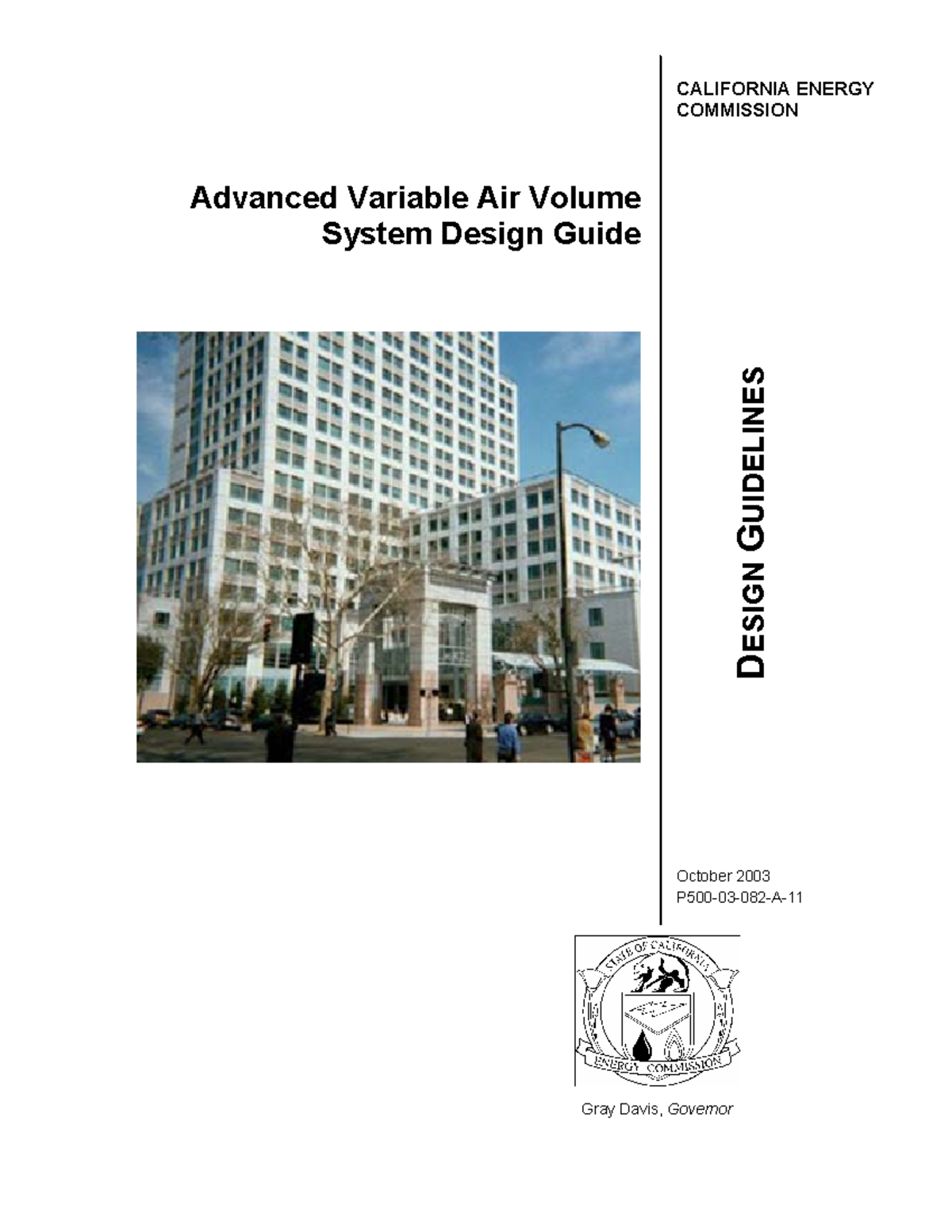 A-11 LG VAV Guide 3 - CALIFORNIA ENERGY COMMISSION Advanced Variable ...