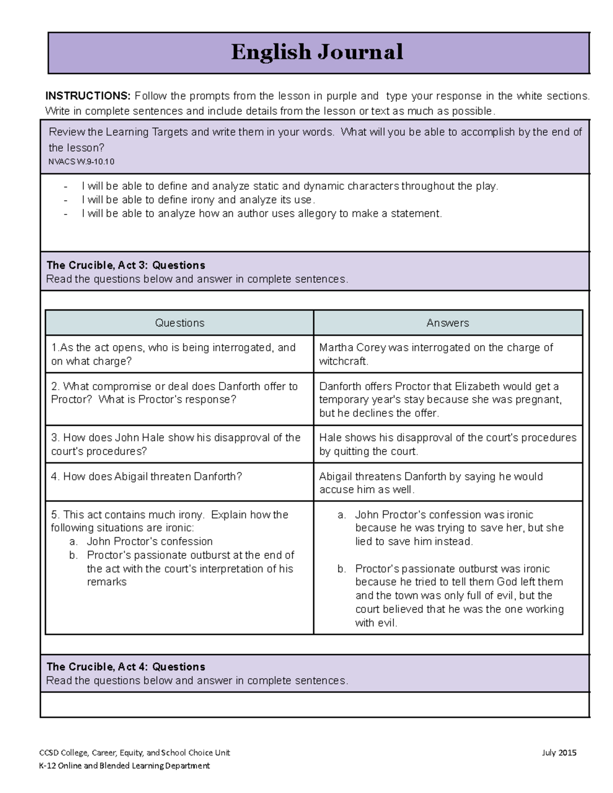 english-journal-the-crucible-acts-3-4-english-journal-instructions-follow-the-prompts-from