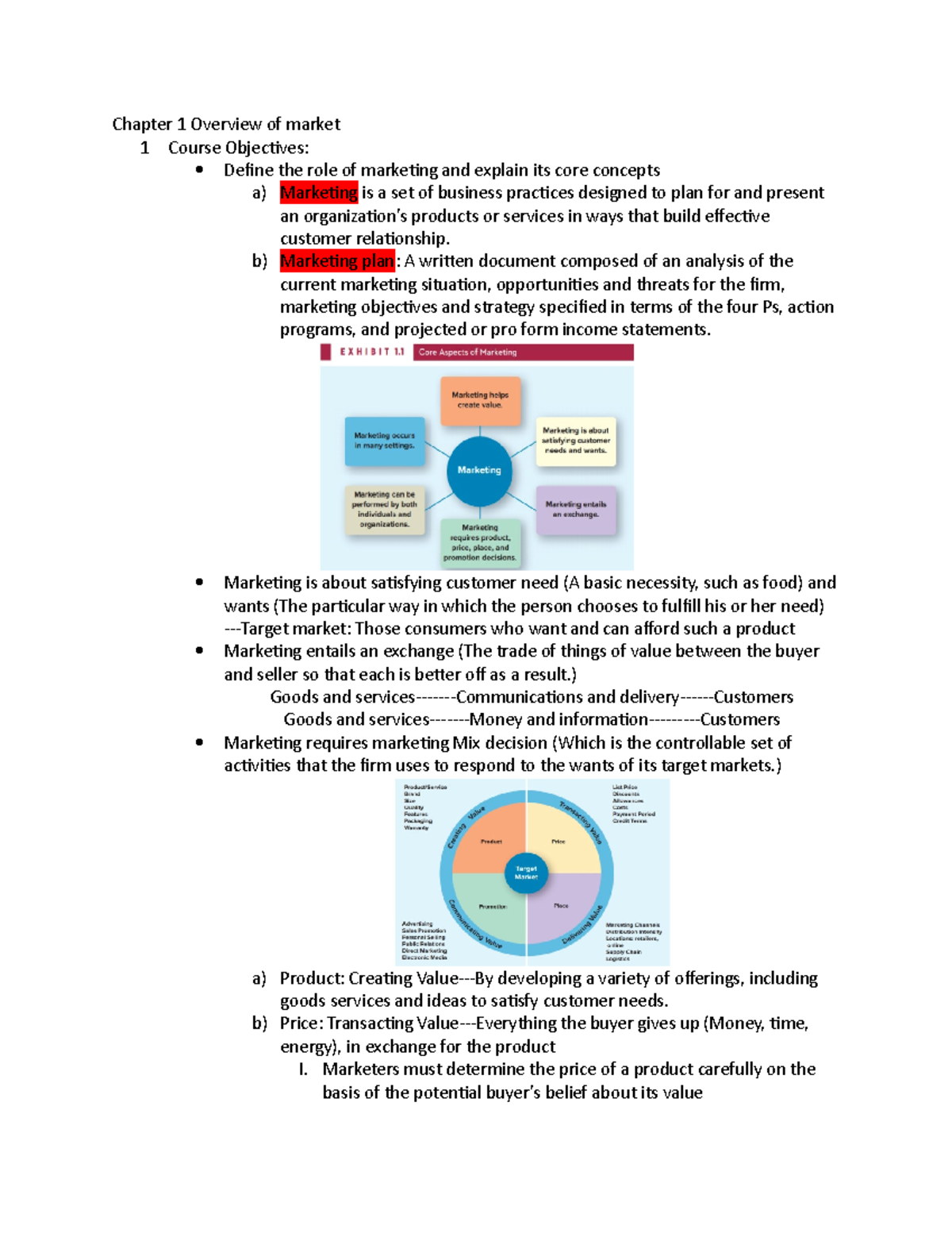 Chapter 1 Overview of market - Chapter 1 Overview of market 1 Course ...