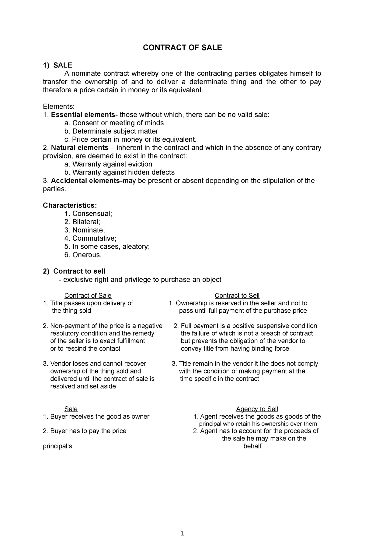 law-on-sales-philippines-contract-of-sale-1-sale-a-nominate-contract