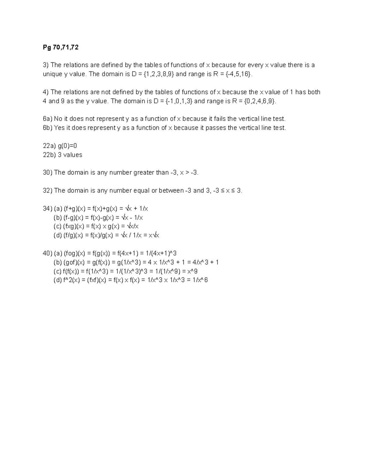 Assign 2, ITM 107 Pg 70,71, The relations are defined by the tables