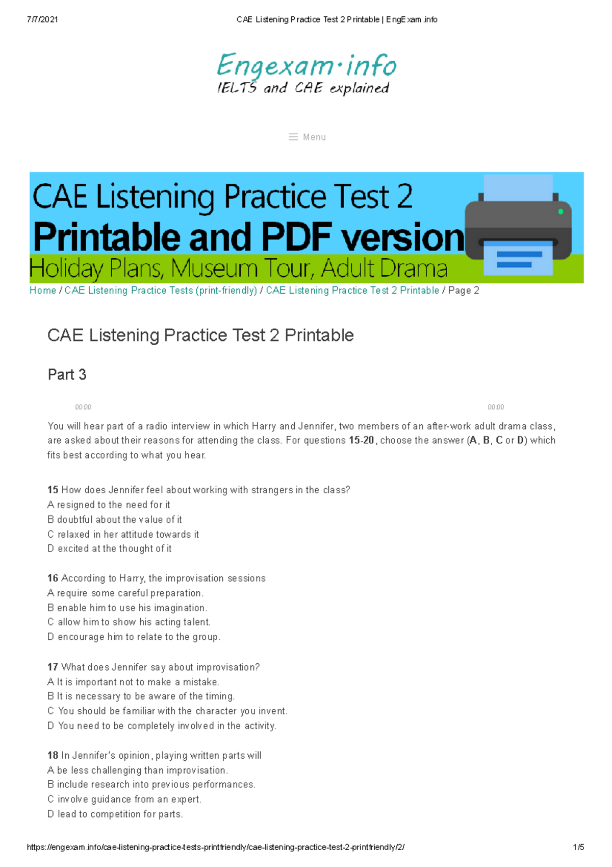 CAE Listening Practice Test 2 Printable Eng Exam.info.pdf- part 2 - 7/7 ...