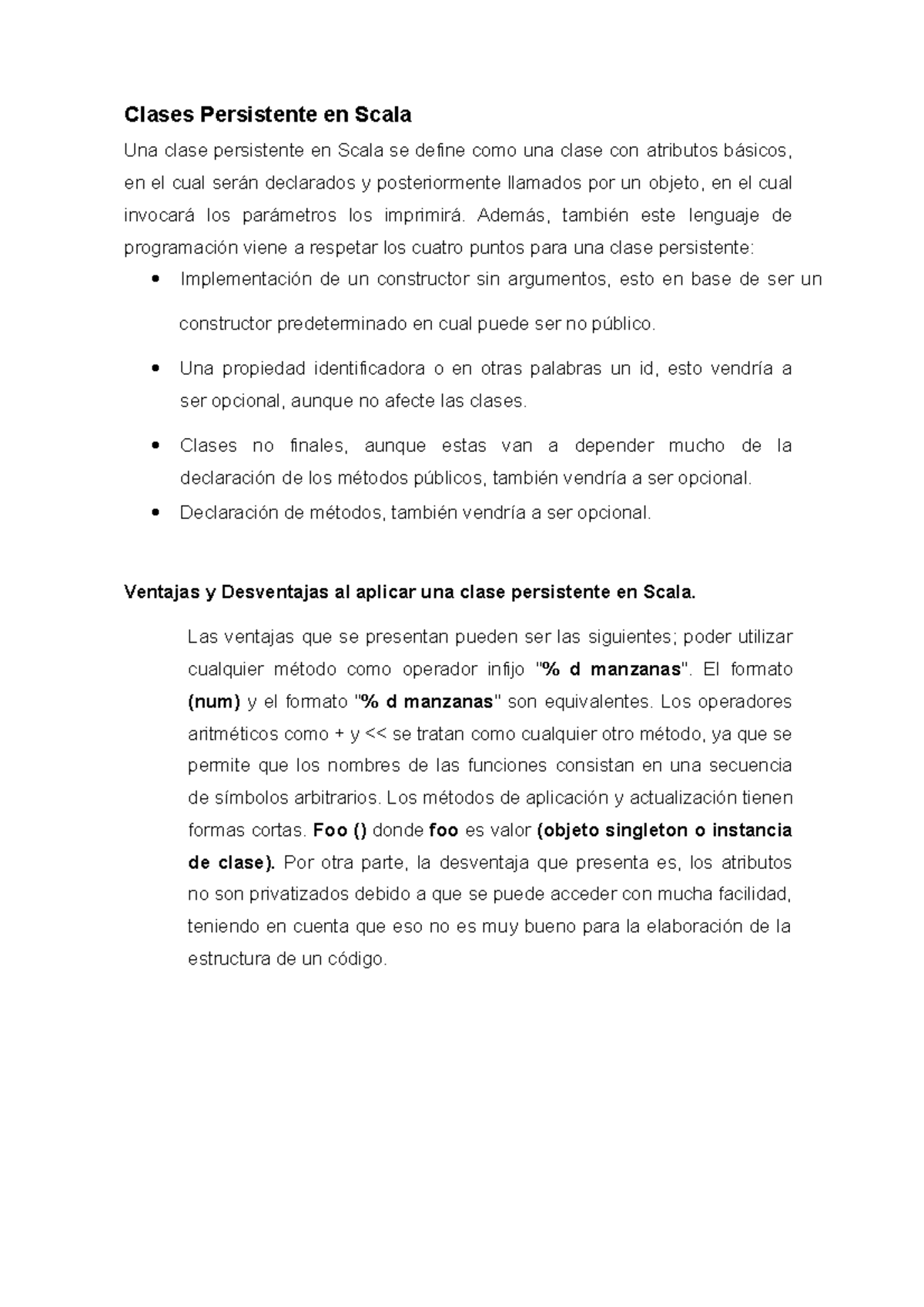 Clases Persistente en Scala - Además, también este lenguaje de ...