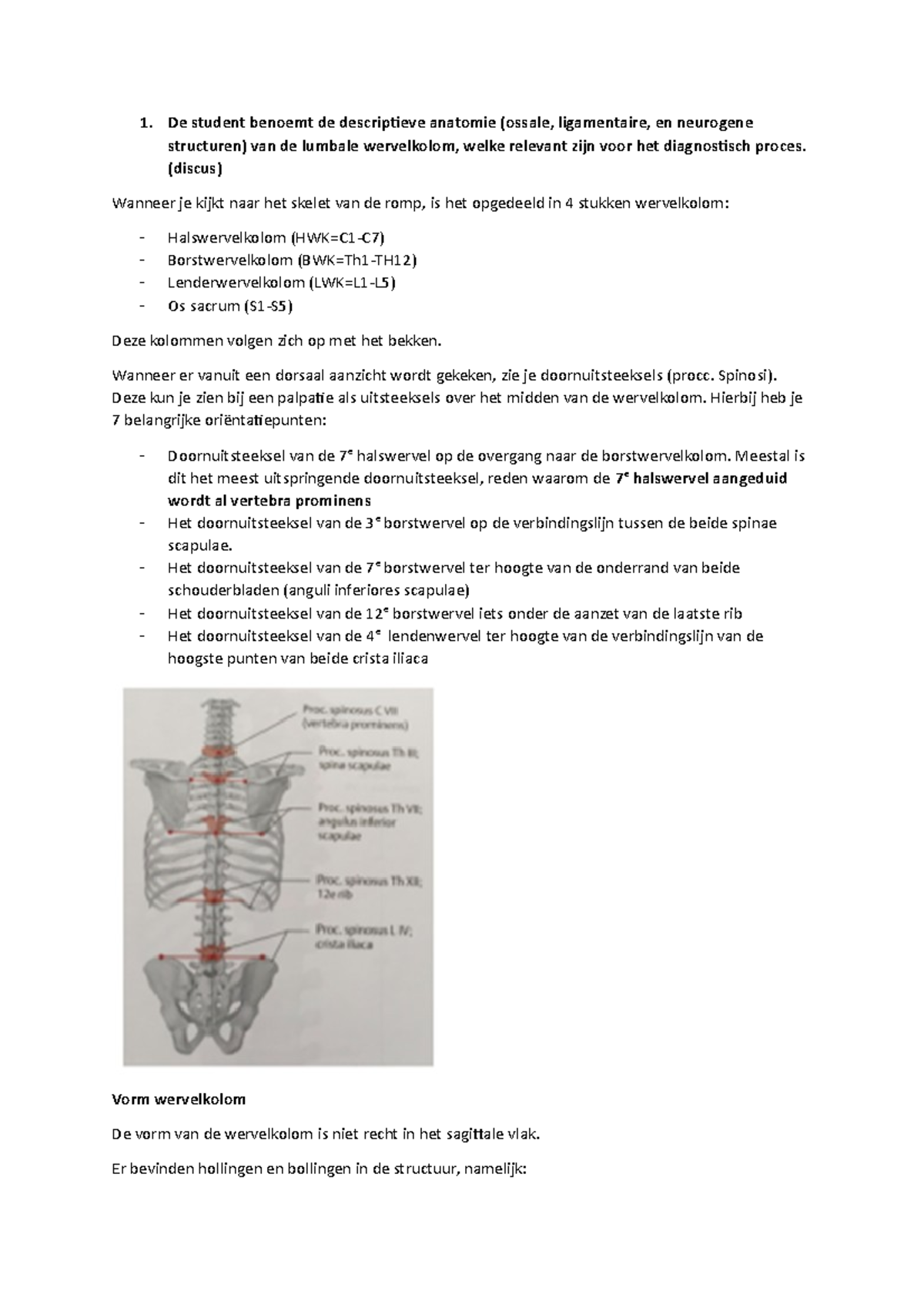 Leerdoelen Taak 3 Blok 4 - De Student Benoemt De Descriptieve Anatomie ...