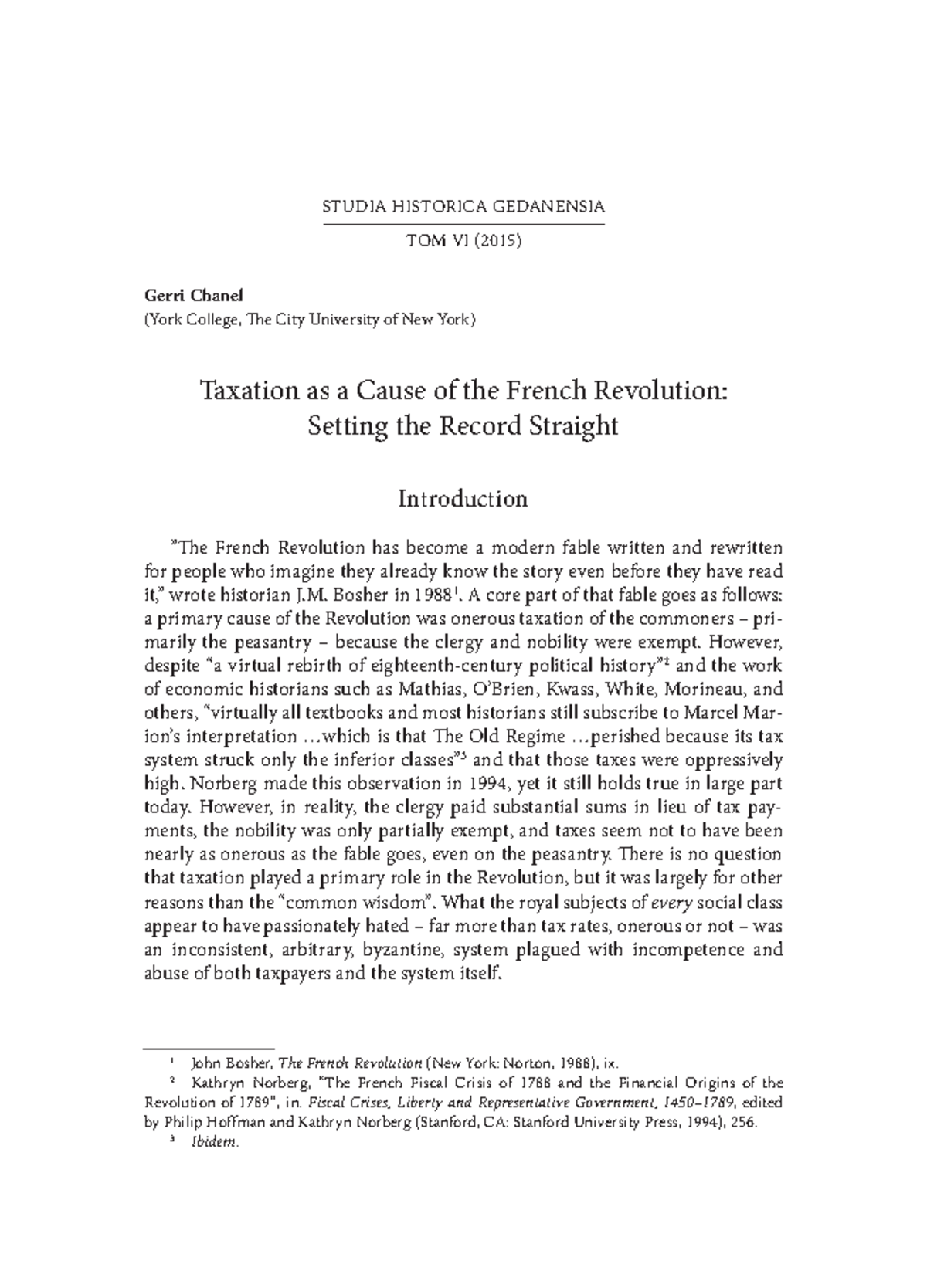French Revolution Abstract - STUDIA HISTORICA GEDANENSIA TOM VI (2015 ...
