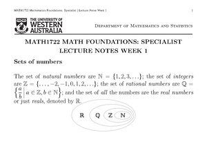 Assigment math spec - Department of Mathematics and Statistics MATH1722 ...