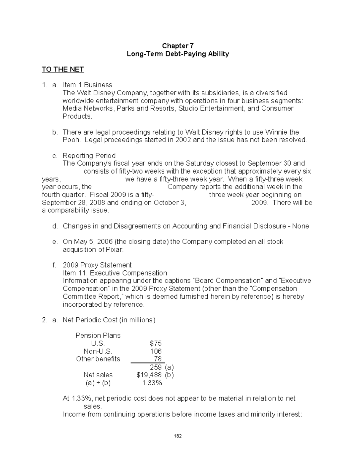 Chapter 7 - 2313 - Chapter 7 Long-Term Debt-Paying Ability TO THE NET a ...