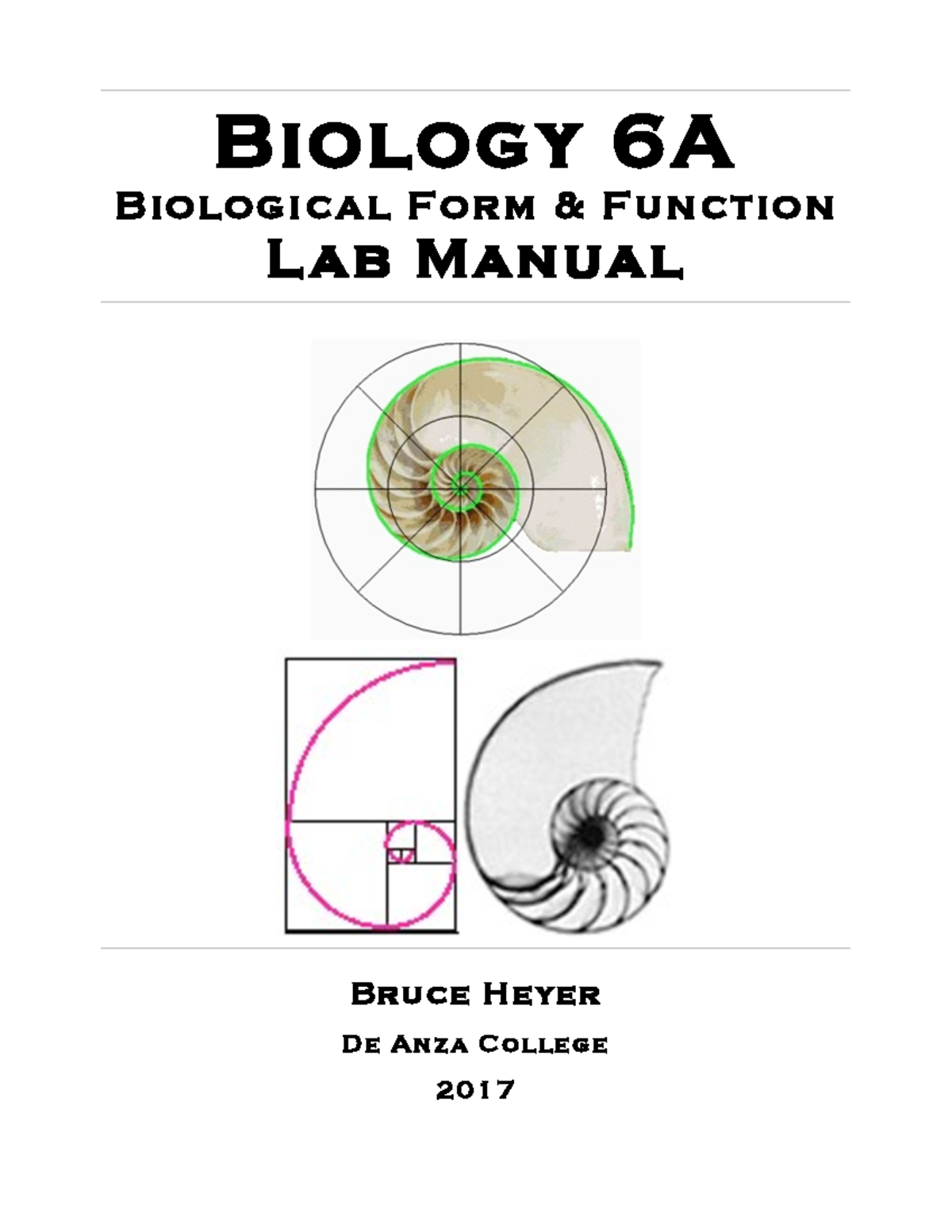 6A Manual 17 Fbiochem BIOL 6A De Anza Studocu