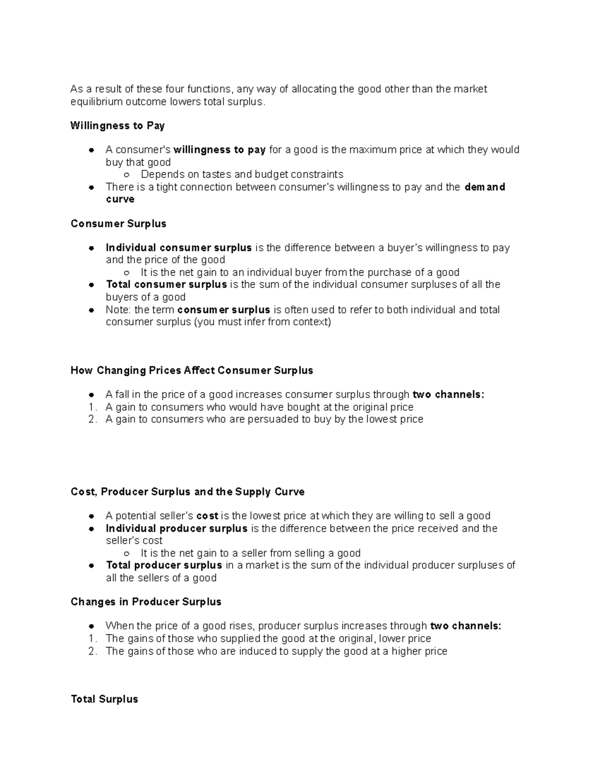 ECN 104 Chapter 4 - As A Result Of These Four Functions, Any Way Of ...