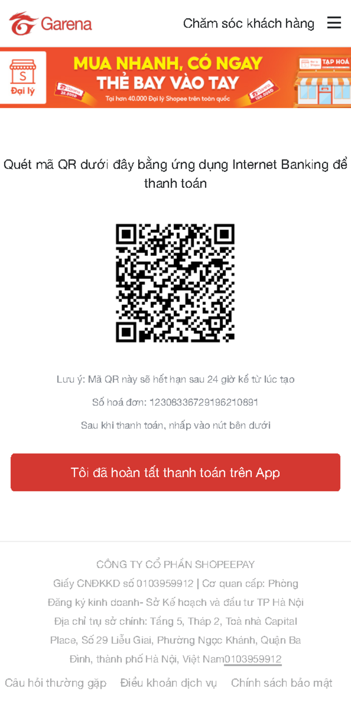 Httpsnapthe - Shshsh - Chăm sóc khách hàng ☰ Quét mã QR dưới đây bằng ...