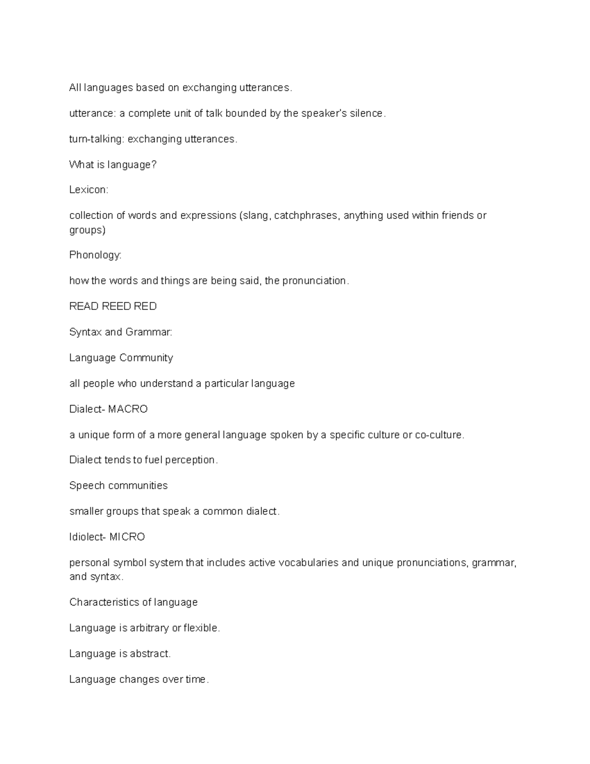 Verbal Messages - All languages based on exchanging utterances ...