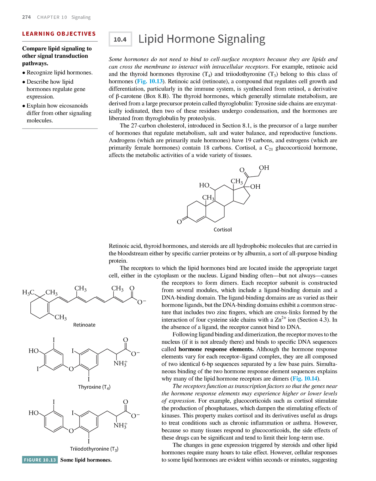 Essentialbiochemistry98 274 CHAPTER 10 Signaling 10 Lipid Hormone