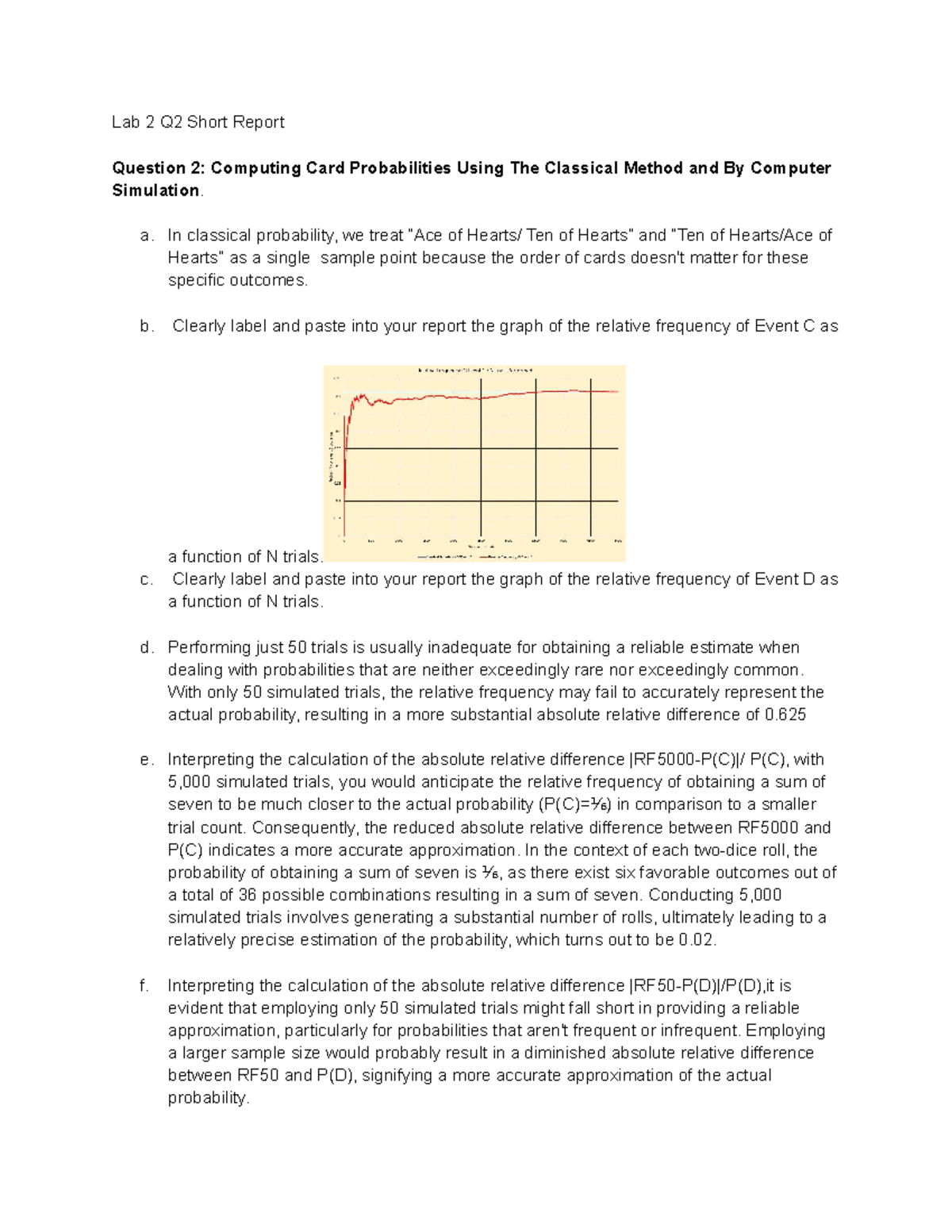Lab 2 Q2 Short Report Lab 2 Q2 Short Report Question 2 Computing