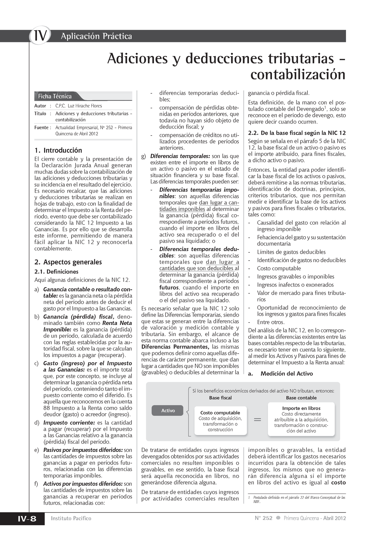 Adicionesydeducciones IV IV 8 Instituto Pacífico N° 252 Primera