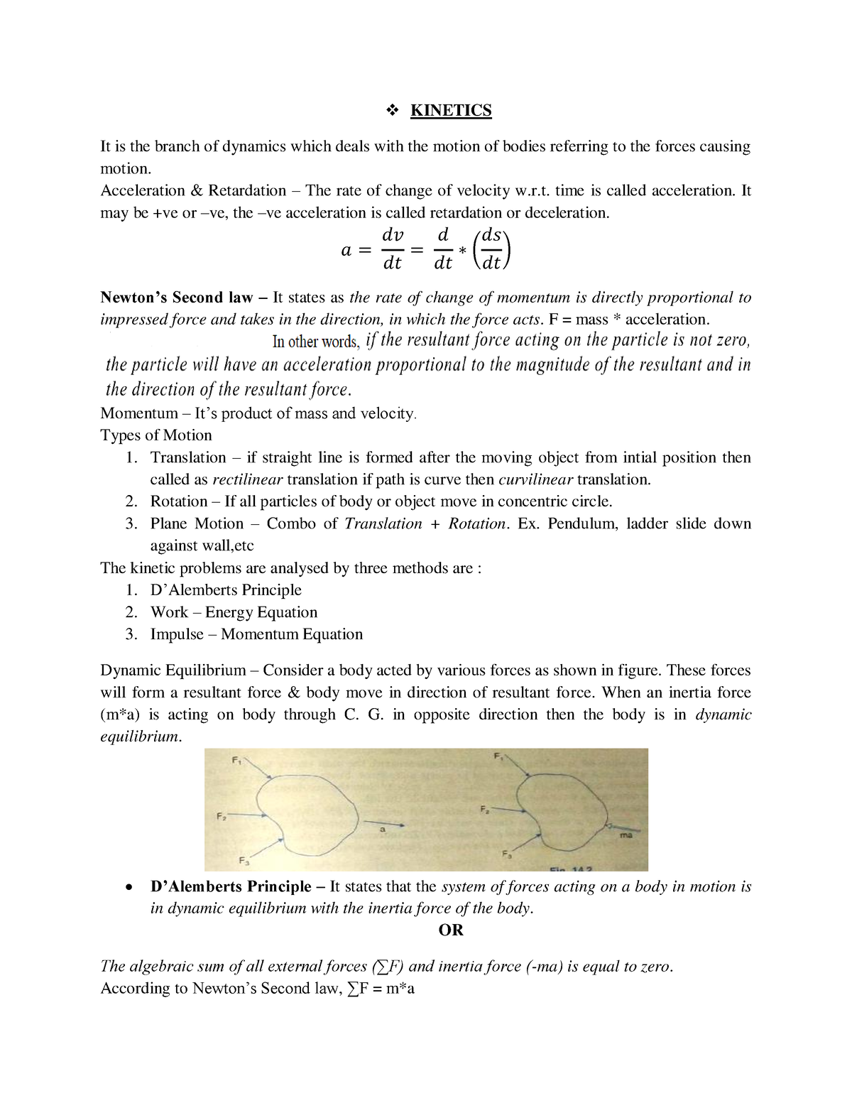 kinetics research paper topics