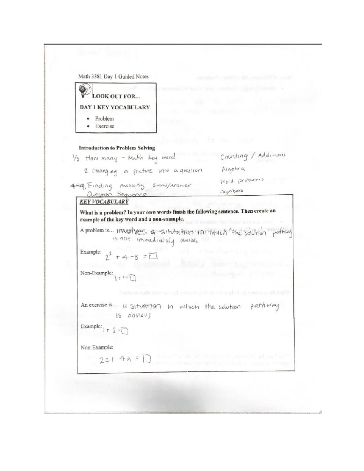 Math 3381 Day 1 Guided Notes Math 3381 Studocu Math 3381 Day 1 Guided Notes Math 3381 Studocu