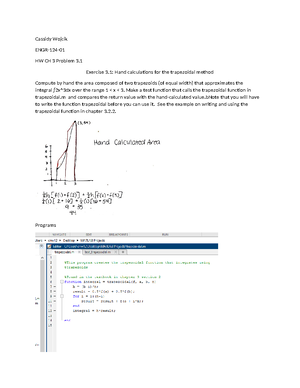 HW CH3 Prob 3 - Matlab programming homework - ENGR 124 - Cassidy Wojcik ...