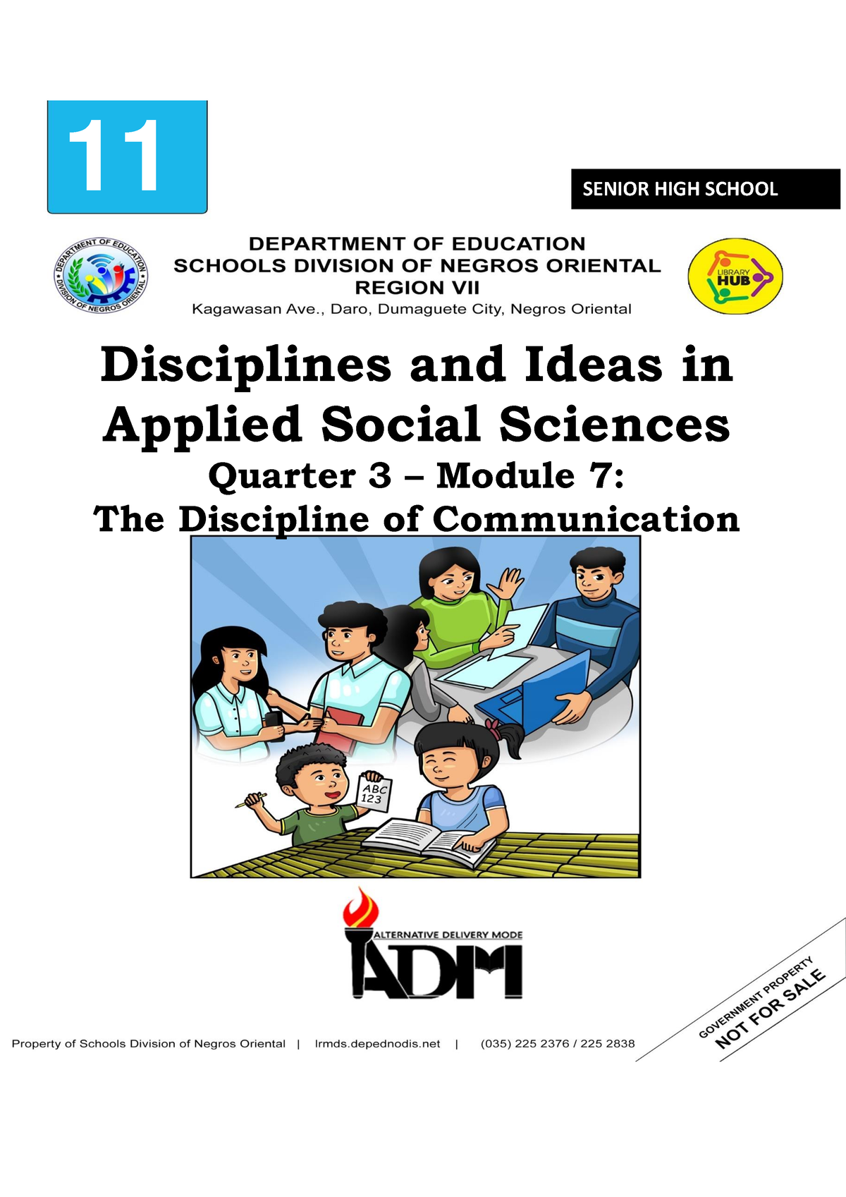 Diass Q3 Module 7 Social Sciences 11 Senior High School Disciplines And Ideas In Applied 2355