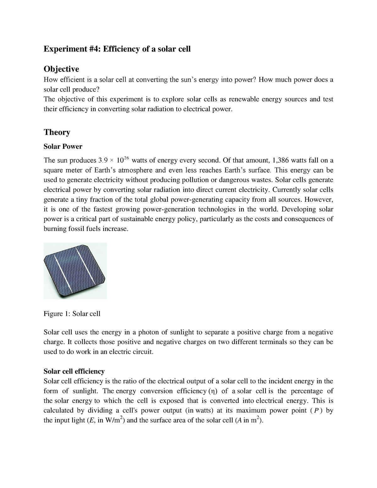 solar cell experiment viva questions answers ppt