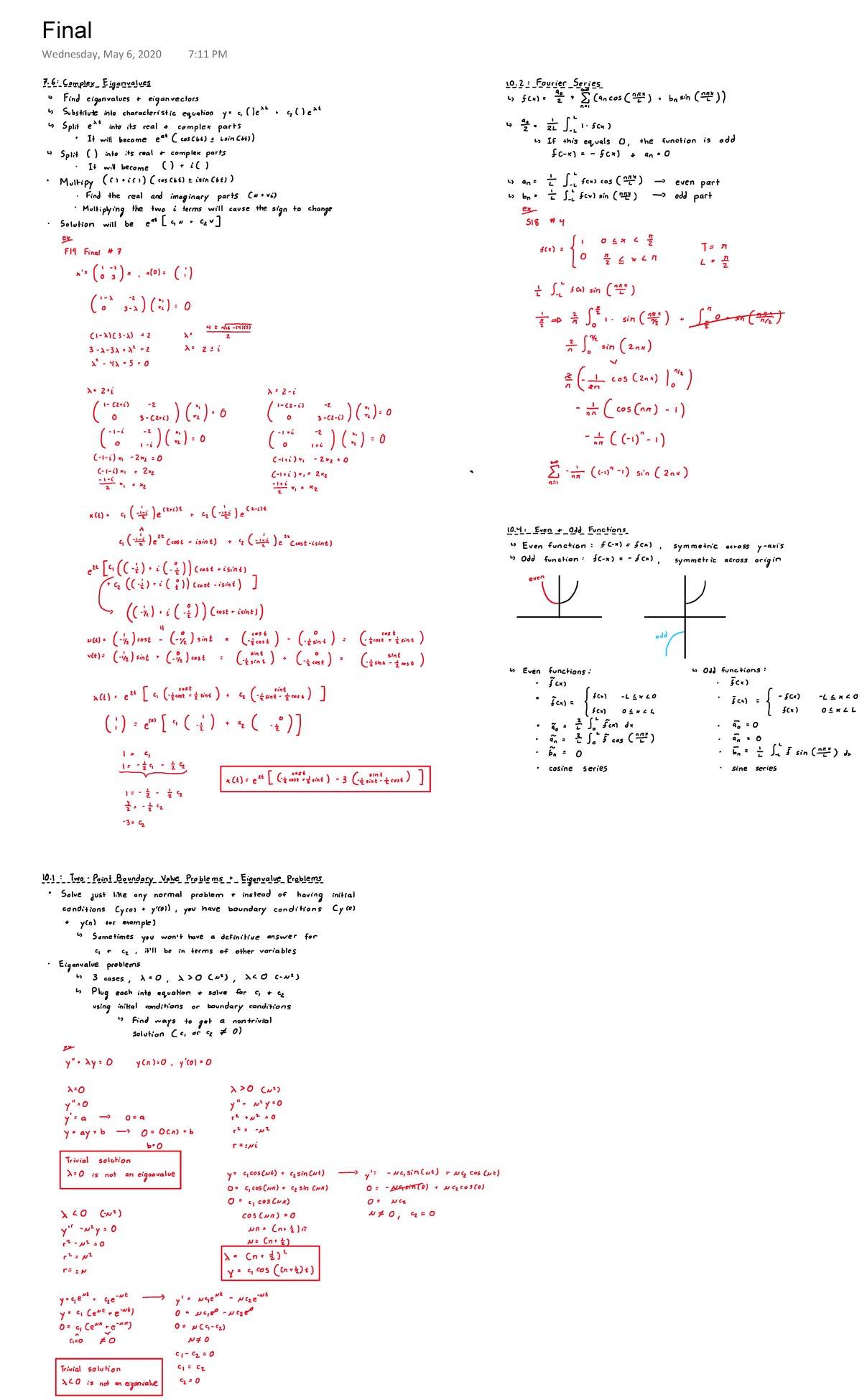 Final - MATH 222 - Final Wednesday, May 6, 2020 7:11 PM - Studocu