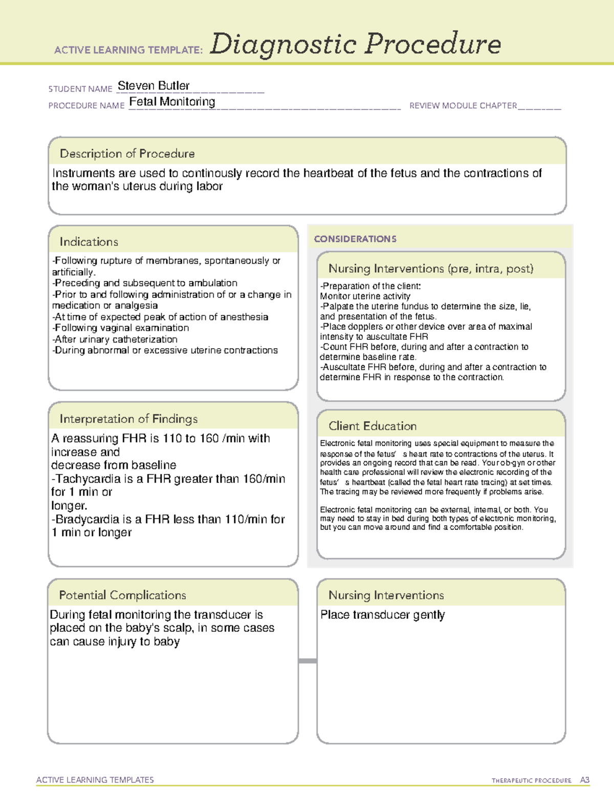 Electronic Fetal Monitoring explanation and definition - ACTIVE ...