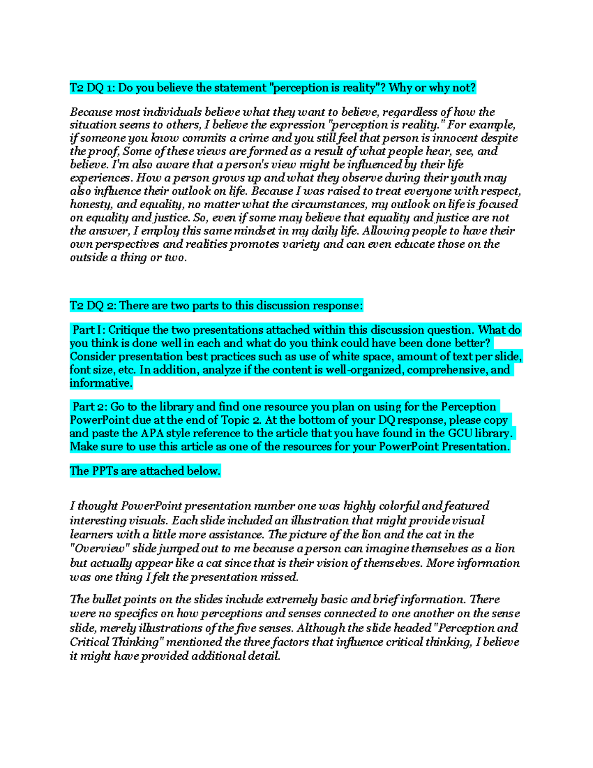 T2 DQ's Responce PHI105 GCU Studocu