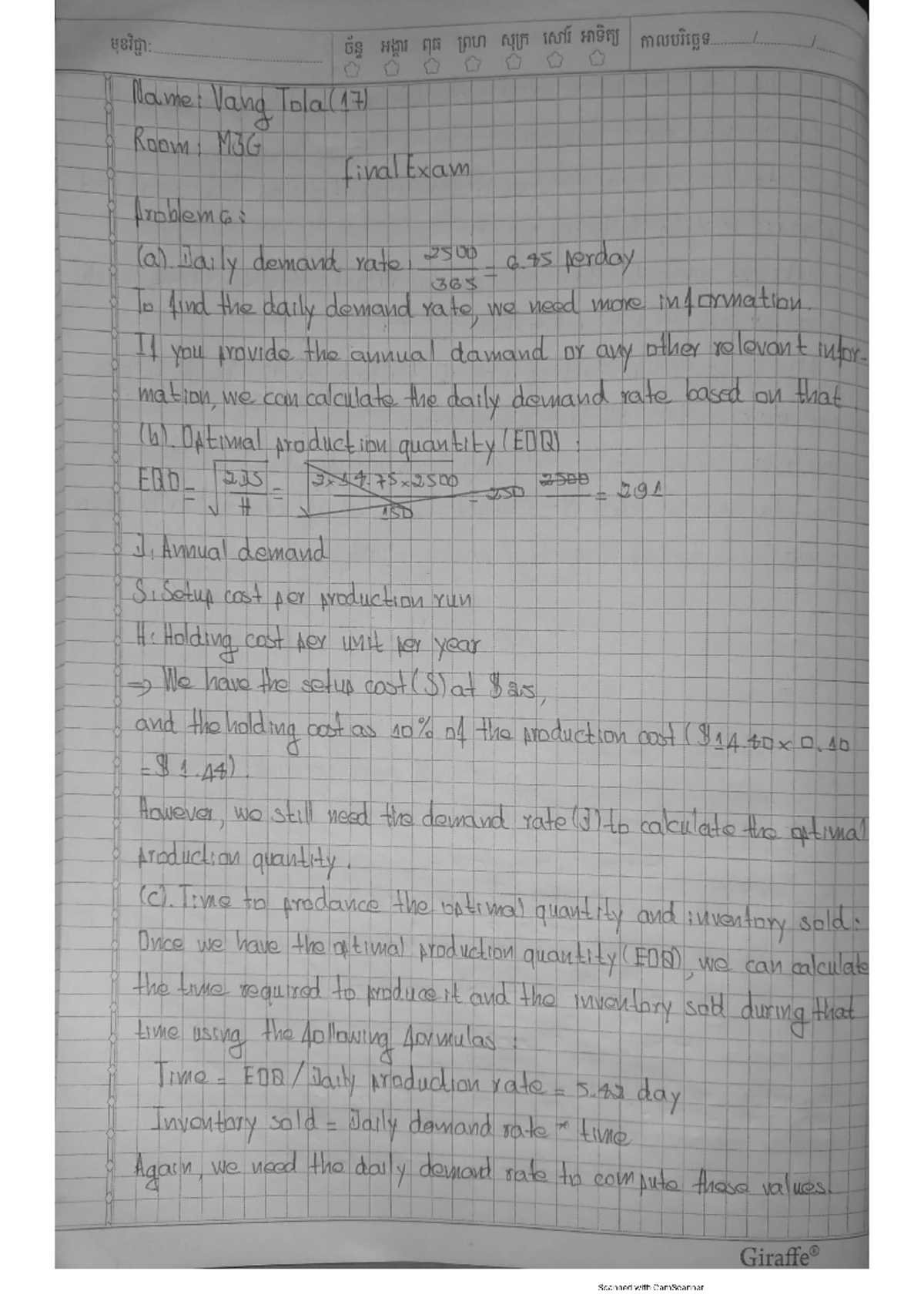Exam4 - Computer Scient RUPP - Studocu