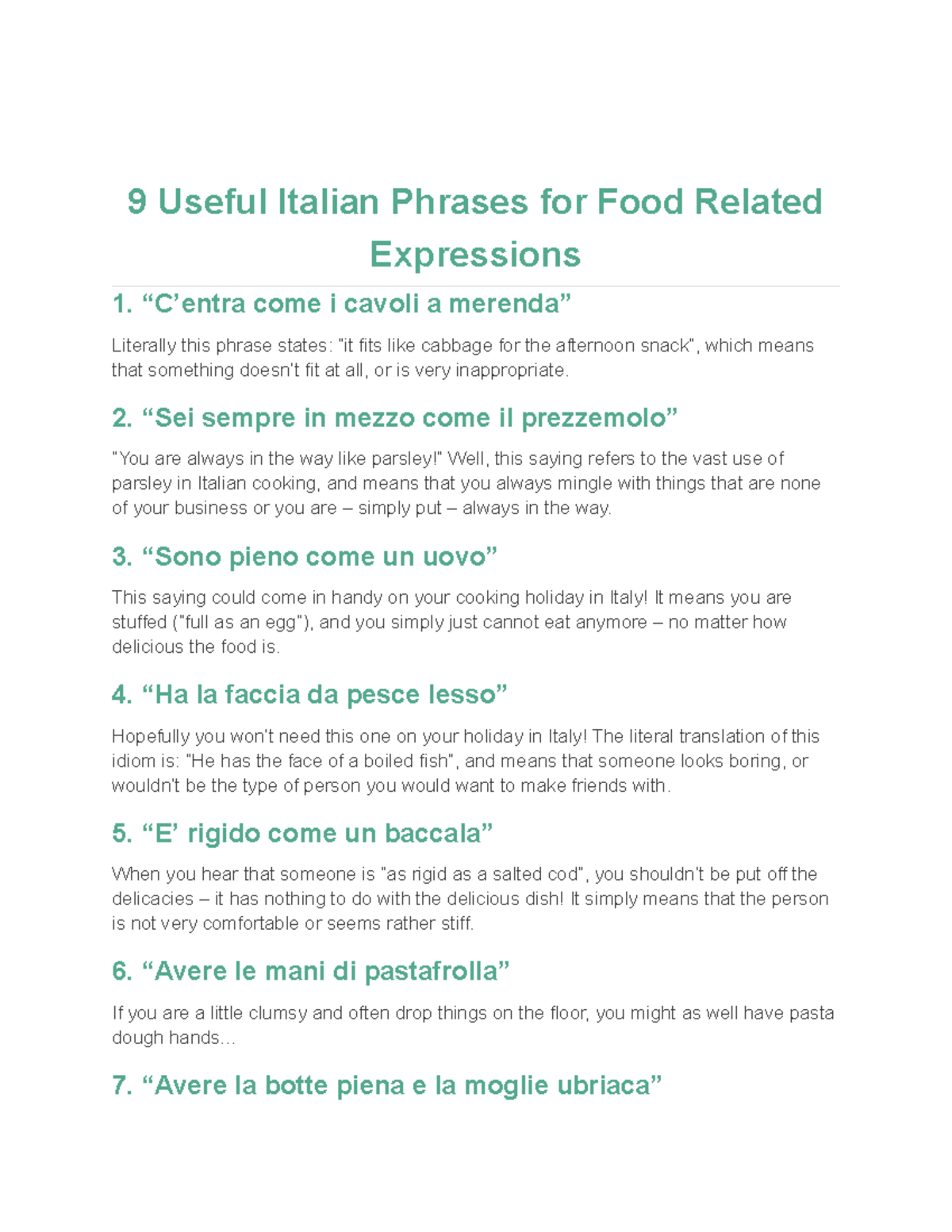 9 Useful Italian Phrases For Food Related Expressions C entra Come I basic-italian-phrases-how-to-survive-and-communicate-in-italy