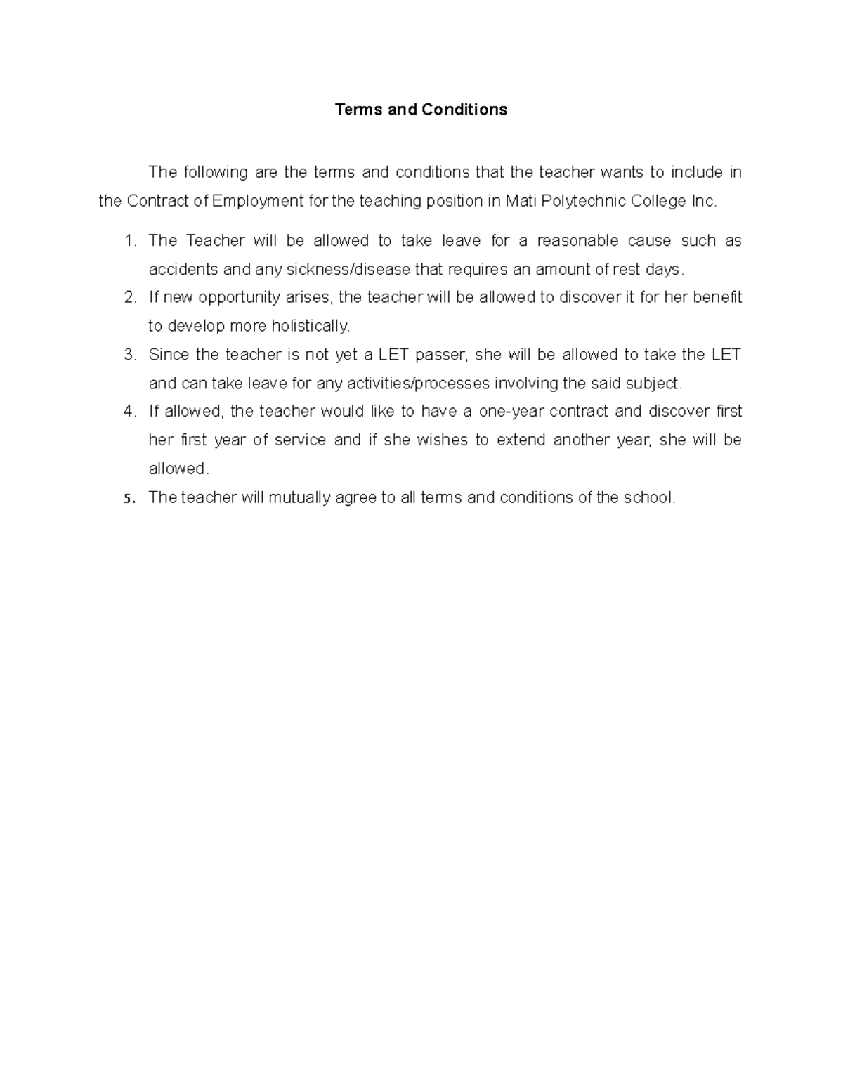 terms-and-conditions-the-teacher-will-be-allowed-to-take-leave-for-a