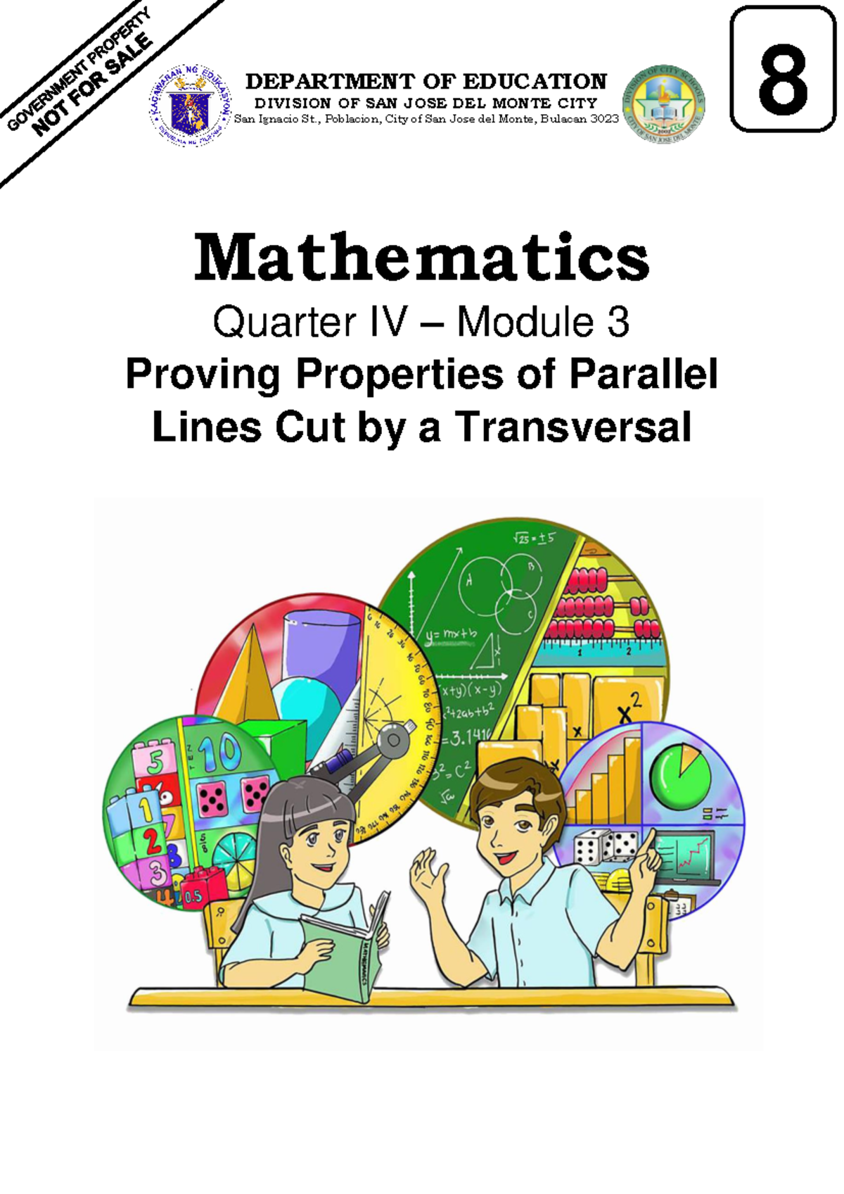 MATH 8 Q4 Module 3 - Proving Properties of Parallel Lines Cut by a ...