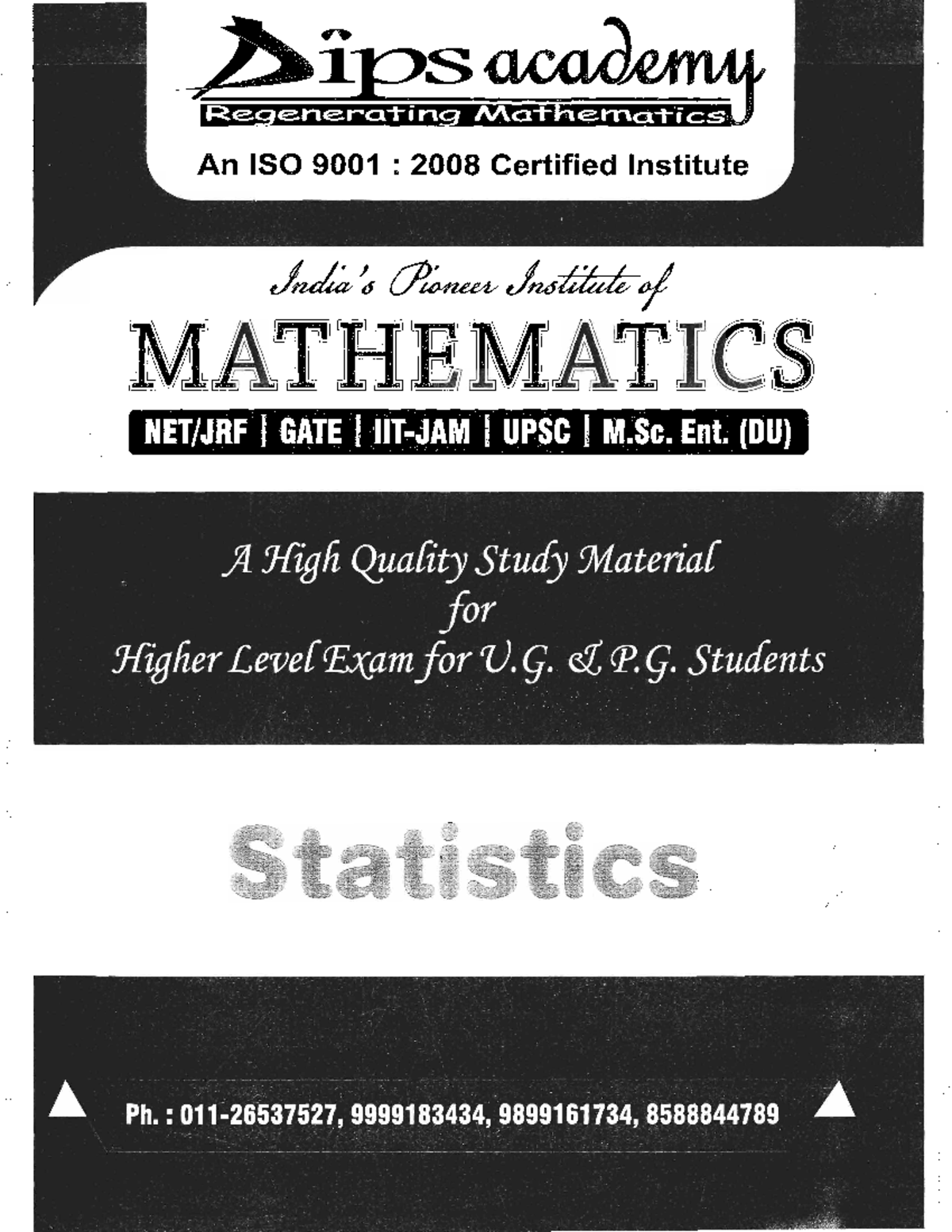 Statistics DIPS Calculus Studocu