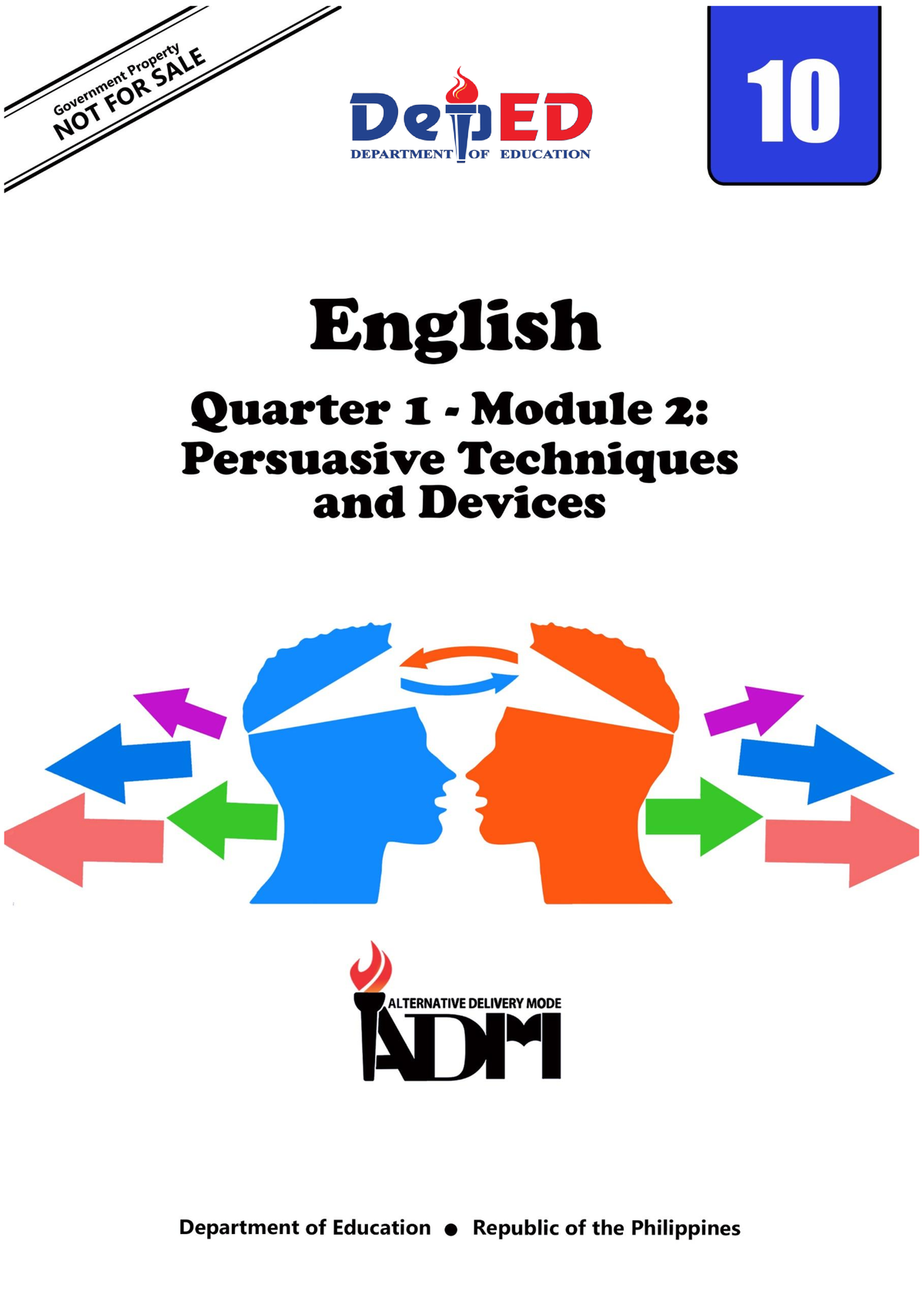 English 10 Q1 Mod2 Persuasive Devices Version 3 English Grade 10 Alternative Delivery Mode 2053