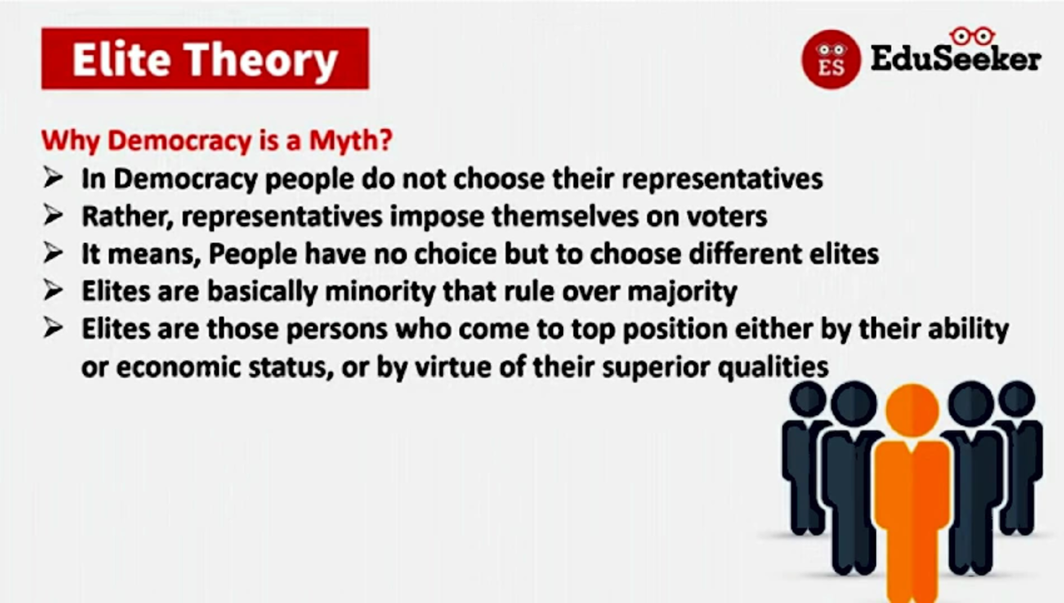 Elite Theory - Elite Theory Why Democracy is a Myth? ES >In Democracy ...