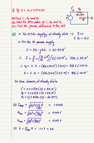 Assignment 2 - An 8000 V, 60 Hz, single-phase, transmission line ...