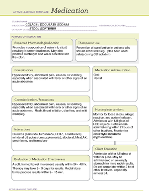 Active Learning Medication Template - Lactated Righer's - ACTIVE ...